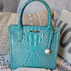 Brahmin Small Caroline Mermaid Green Melbourne Arm/Shoulder/Crossbody Bag NWT